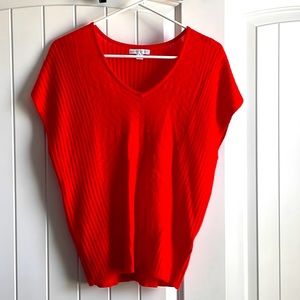 Orange Short Sleeve Sweater